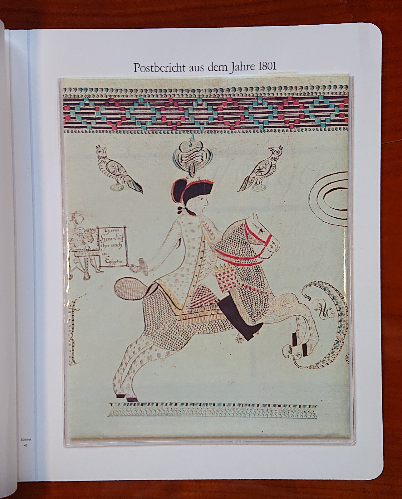 Vordruckblatt Postbericht From The Year 1801 post Master Mozer Karlsruhe