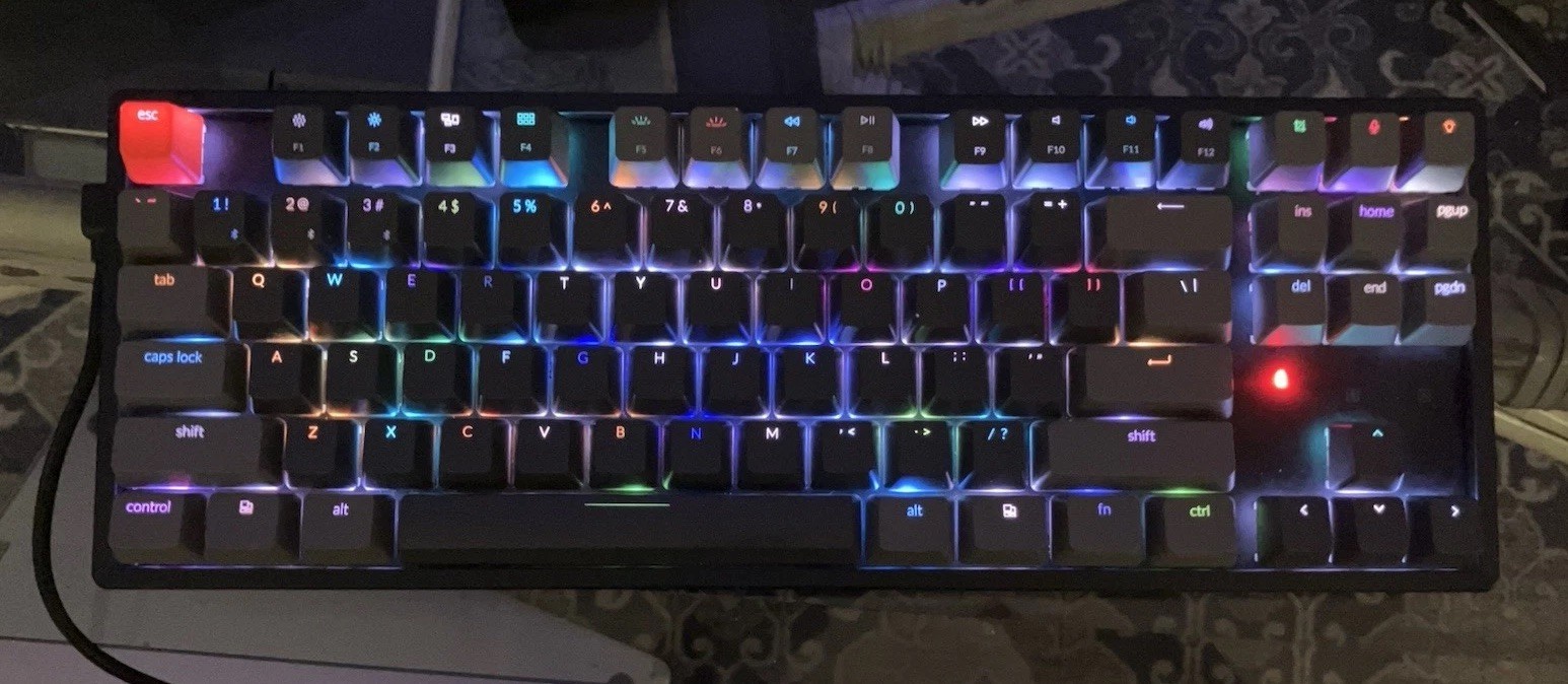 Keychron K8 Wireless Mechanical Keyboard RGB Aluminum Frame Blue Switch TKL K8C2