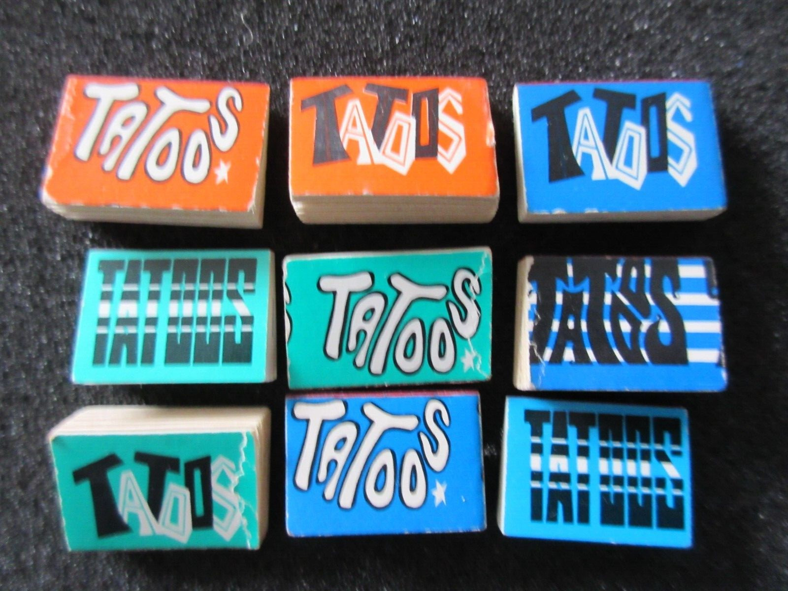 9 Old Vintage Vending Machine Miniature Tattoo Tatoos Booklets 7/8"