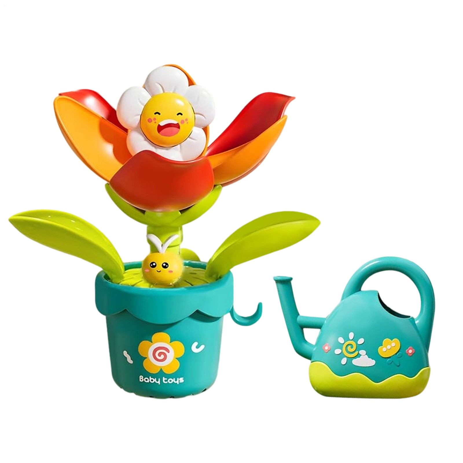 Bath Tub Toys Sunflower Sprinkler Baby Water Toys Interactive Water
