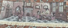 Vintage Tapestry Made In Holland 12 X 63”