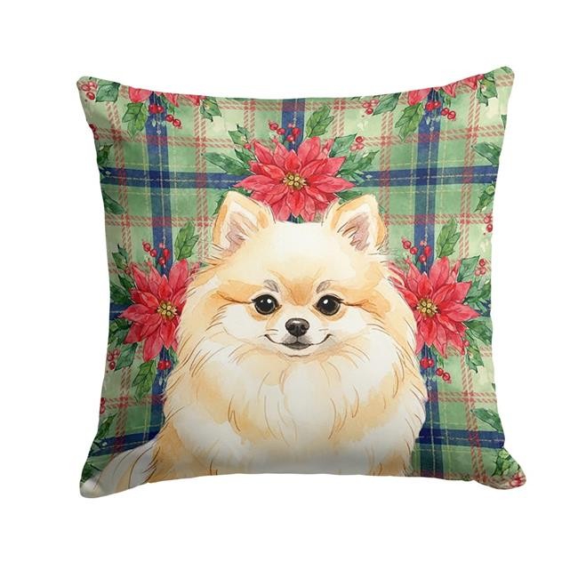 Carolines Treasures WDK8762PW1818 Unisex Adult Cream Pomeranian Christmas Poi...