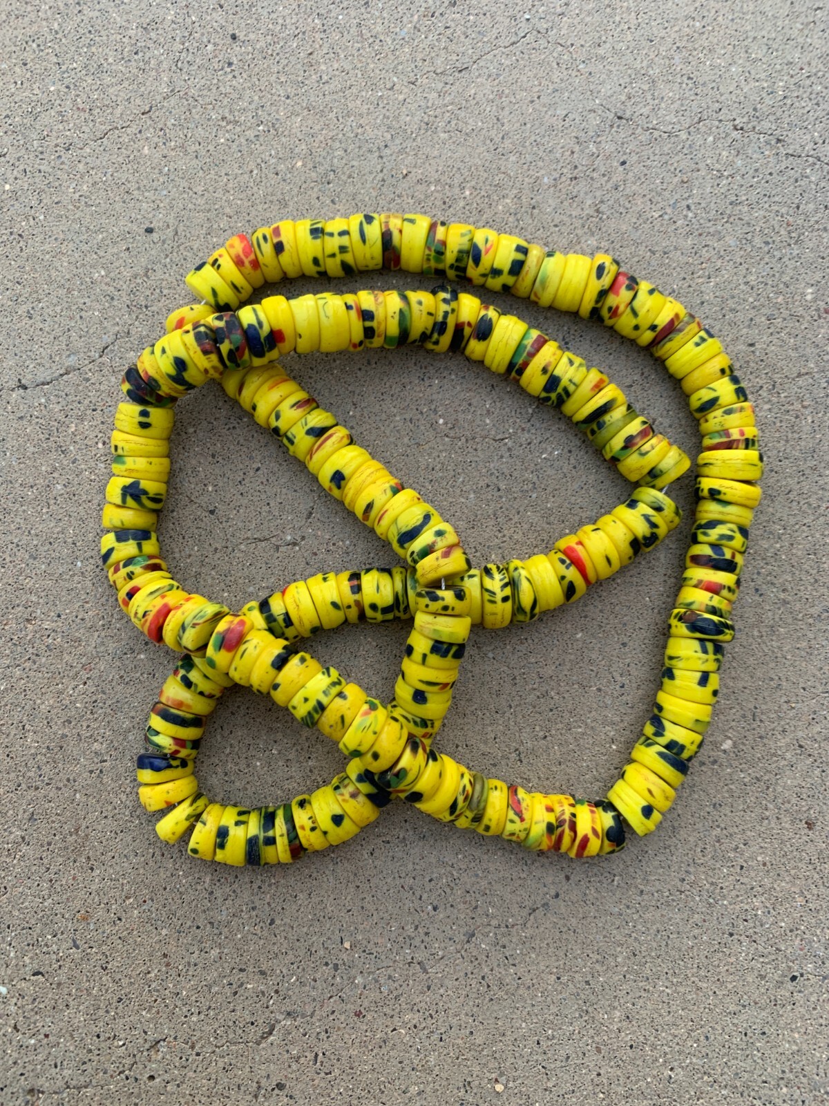 African Trade Beads - (B0023) - Kakamba beads necklace 27"