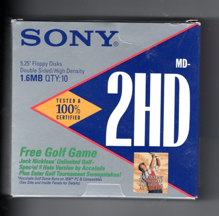 Vintage  Sony  5 1/4 Floppy Disc 1.6MB New - New Old Stock