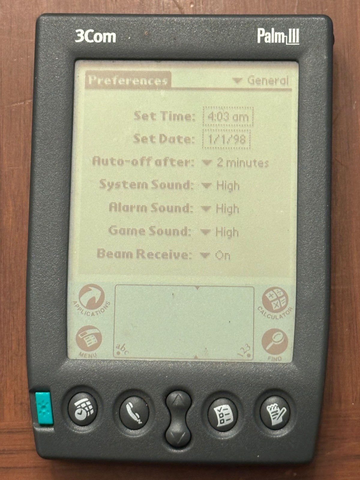 3Com Palm III Personal Connected Organizer - NO stylus - [Tested & Working]