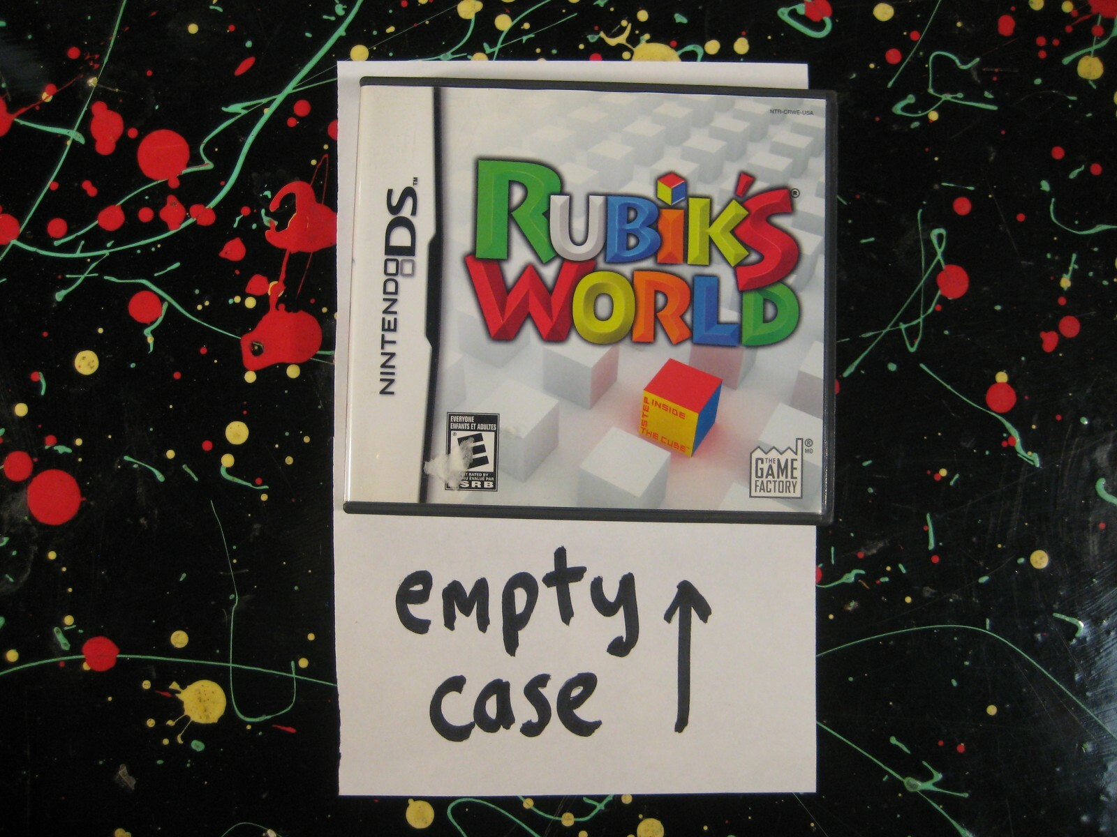 Rubik's World Nintendo DS Empty Case only