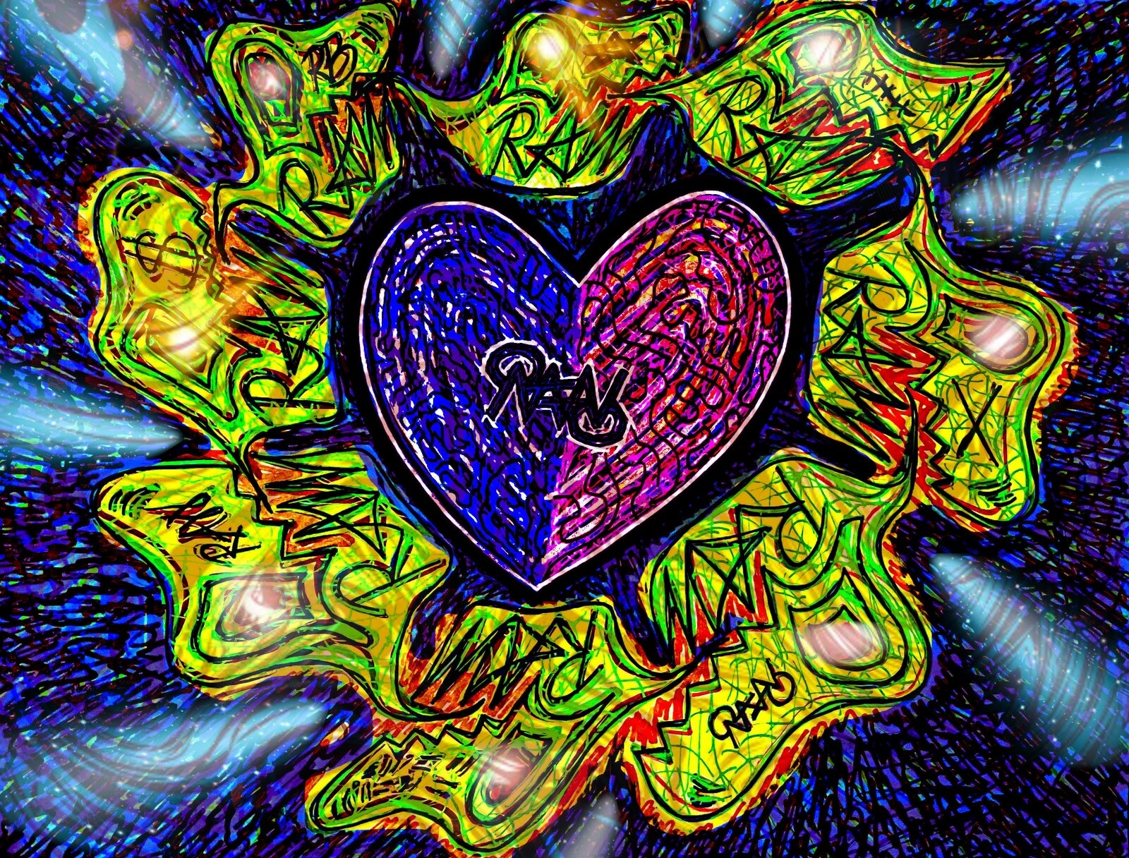 RAW HEADs #20 NFT, The RAW HEADs Collection by RabidArtWork 1of1 NFT