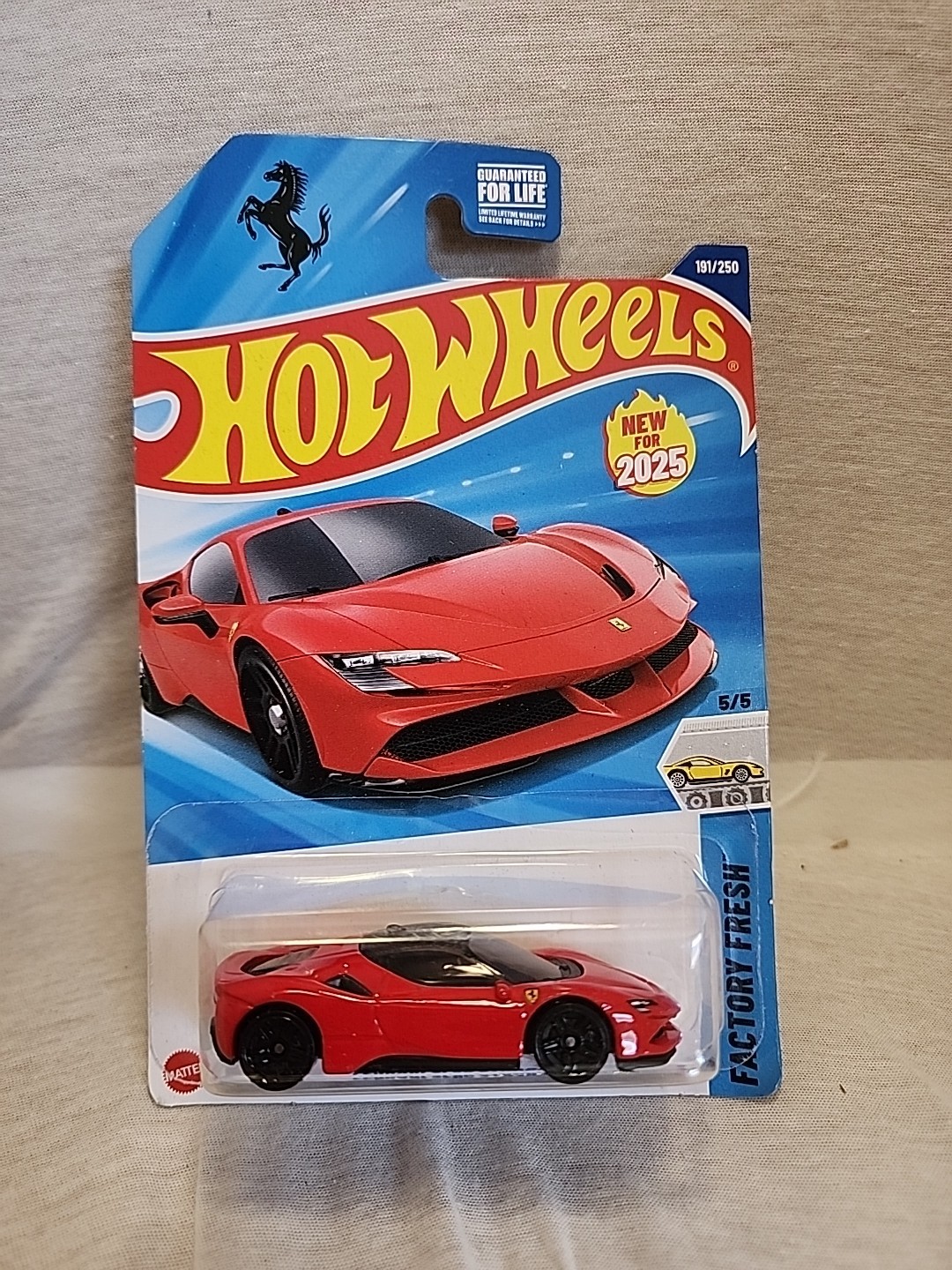 2025 Hot Wheels Red Ferrari SF90 Stradale (191/250) 