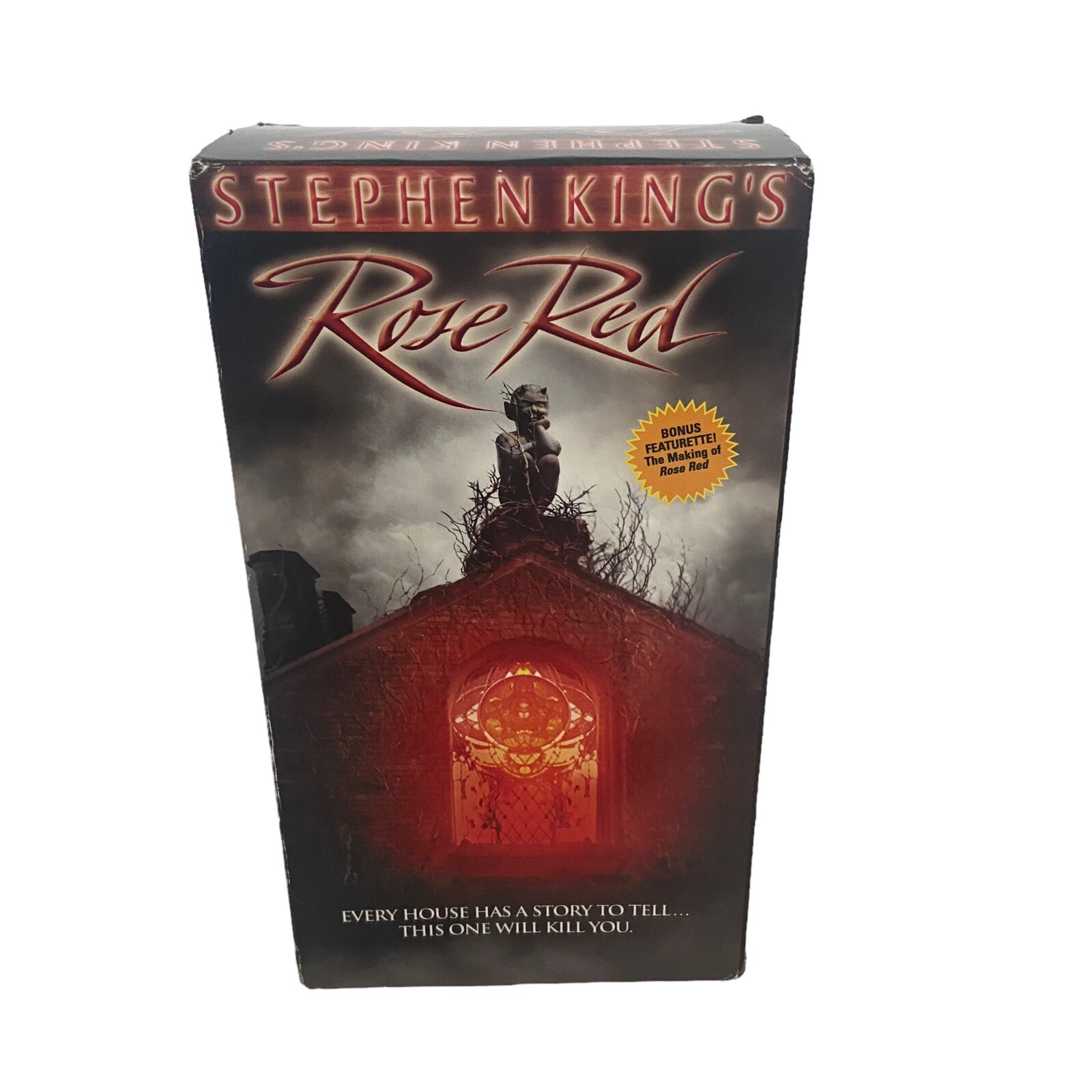 Stephen King's Rose Red (VHS, 2002) 2 Tapes In One Horror Thriller Film Movie
