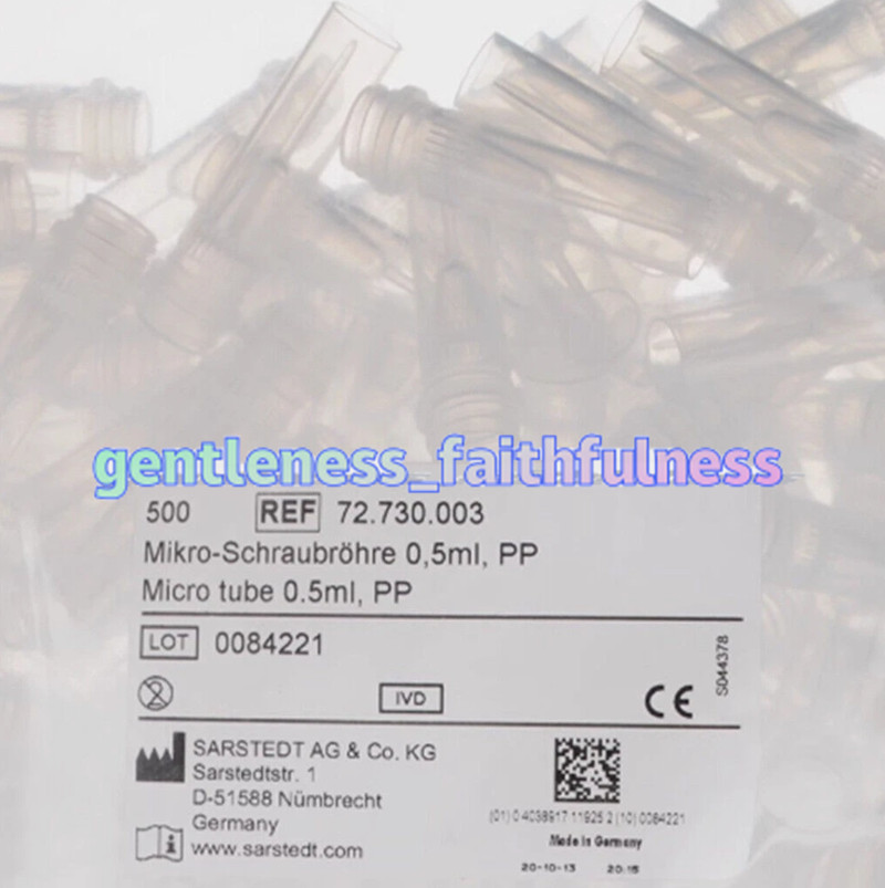 500pcs/pack NEW FOR 0.5ml stand-up base without cap 72.730.003 Spiral Tube