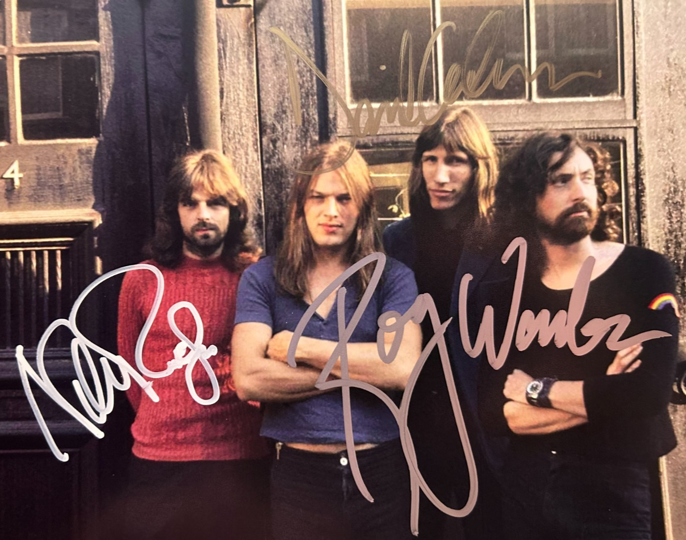PINK FLOYD Signed (Gilmour, Waters, Mason)  8x10" Authentic Autographs w/COA
