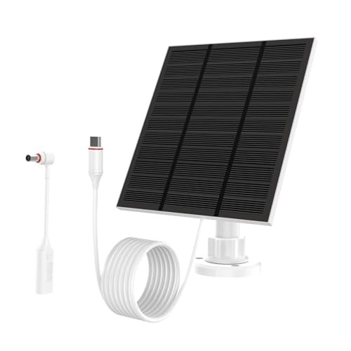 Solar Panels for Ring Camera Outdoor (New Generation) 5W 5V Solar Panel 1 White