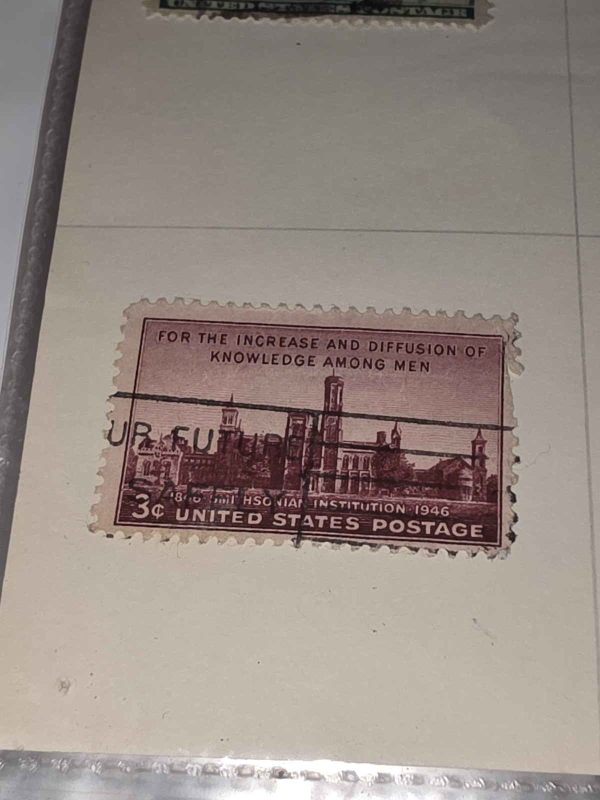 Vintage US Knowledge Among Men 3c Stamp Used - #F1214