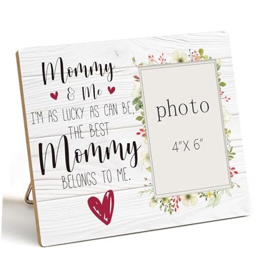 Mommy and Me Picture Frame - New Mom First Time Mom Gifts for Women, Mother 