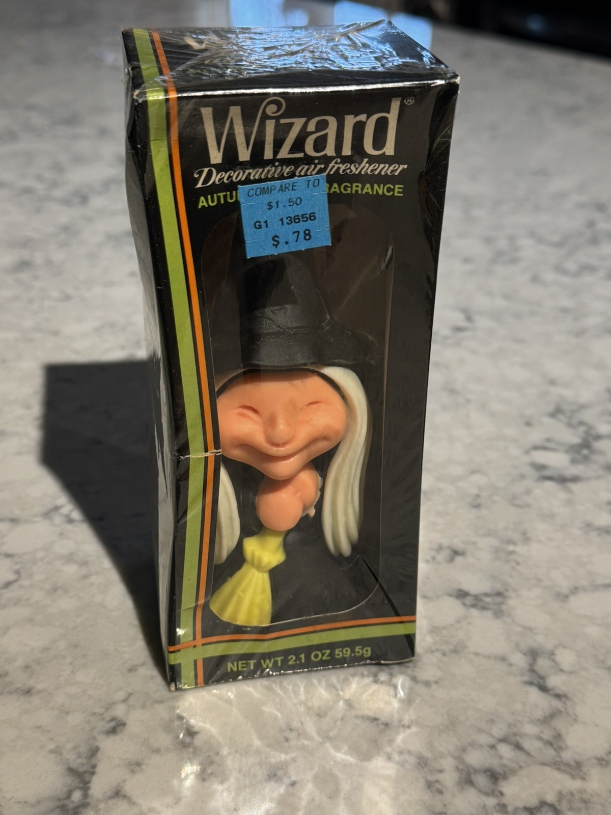 1981 Halloween Witch Wizard Wax Air Freshener Autumn Spice Fragrance Decor