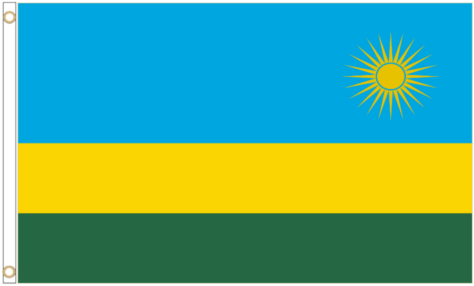Rwanda Polyester Flag - Choice of Sizes