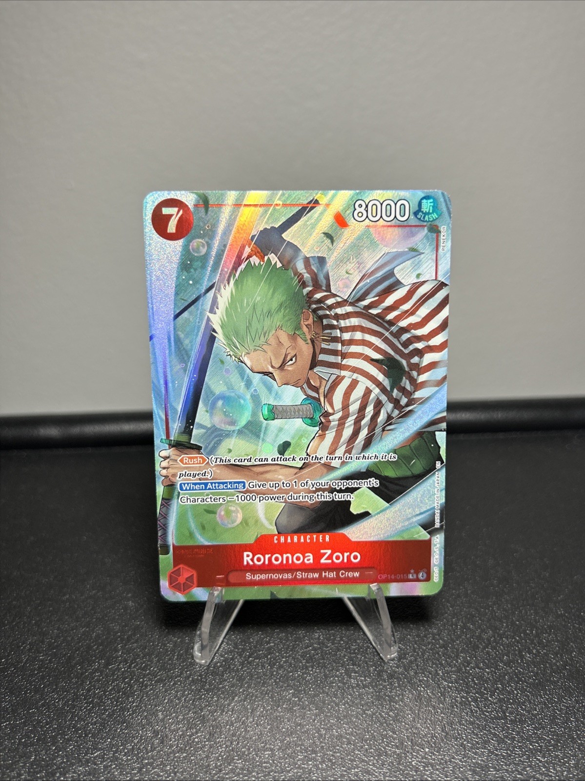 Roronoa Zoro - OP14-015 (Alternate Art) OP14-015 The Azure Sea's Seven Foil