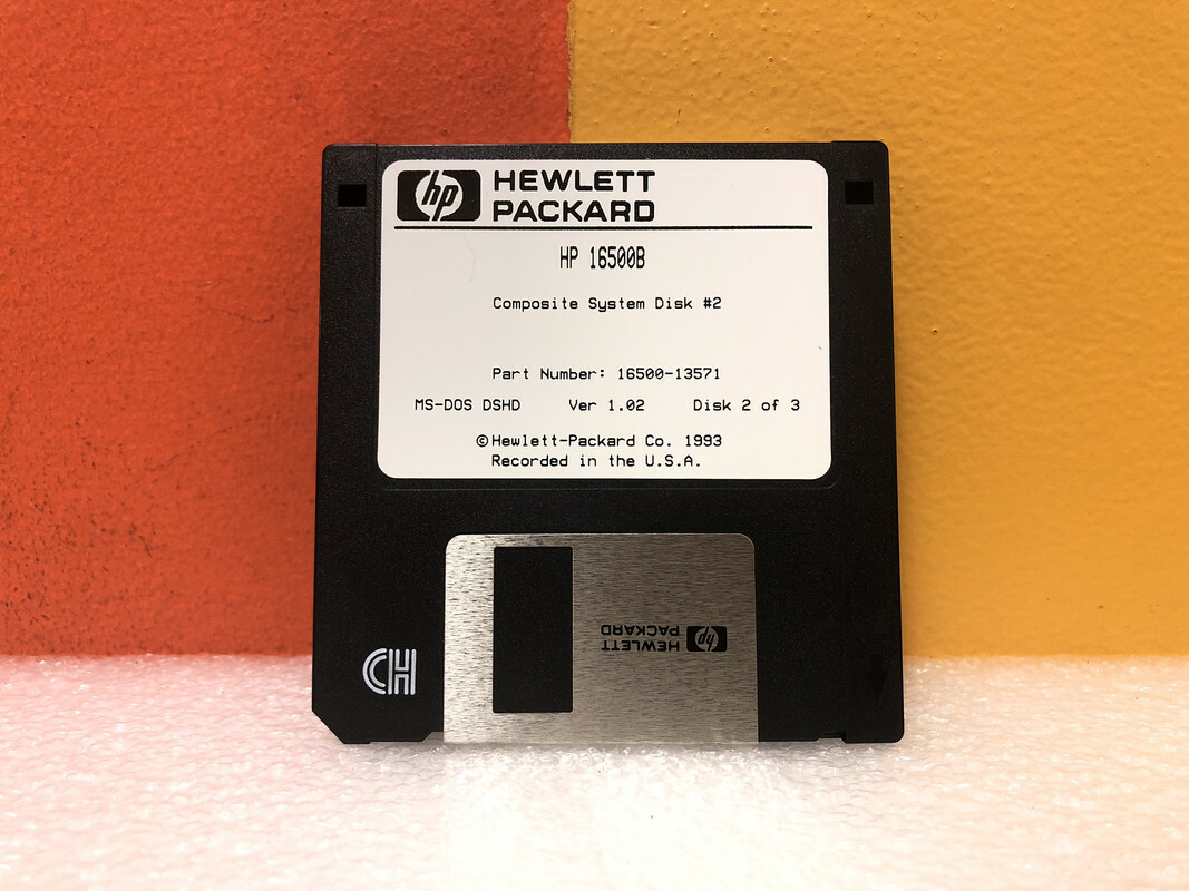 HP 16500-13571 16500B Composite System 2 of 3 Floppy Disk Software