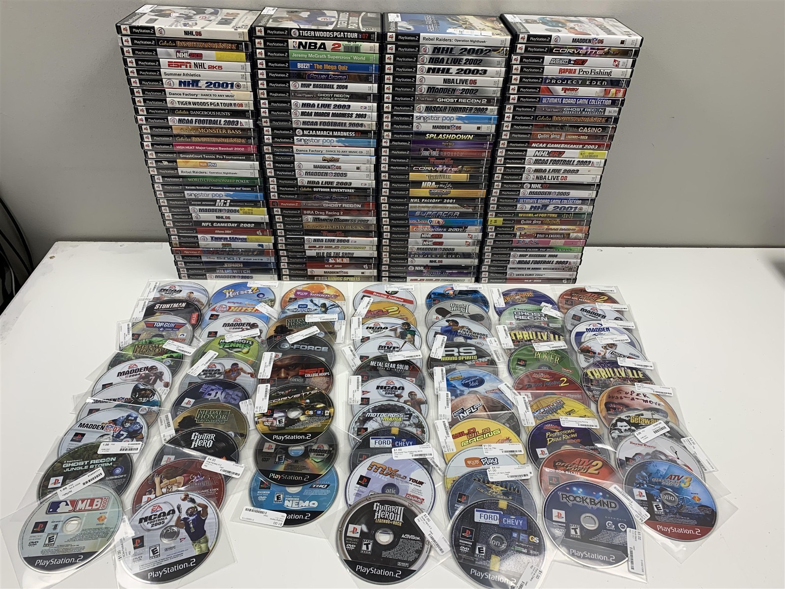 Huge Lot of 187 Sony PS2 Games Wholesale Bundle - Tested & Working - Bulk PS2