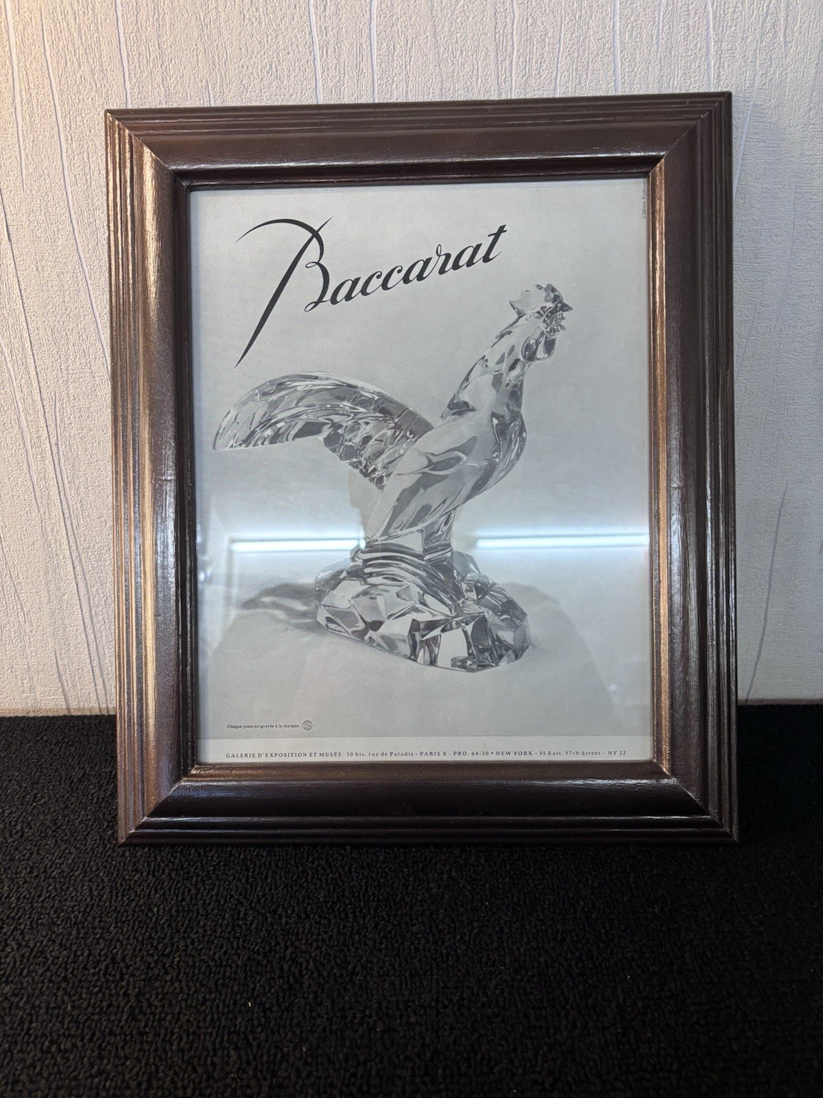 Advertising Frame From Baccarat Crystal Model 2