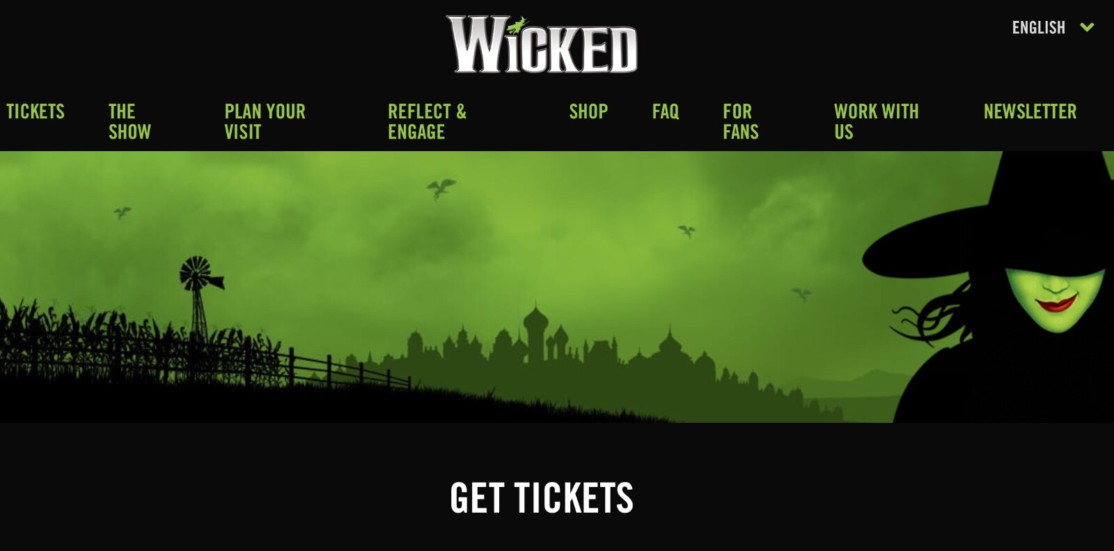 WICKED - 3 tix in Front Mezzanine Center Row B for 9/24 at 2:00p.m.