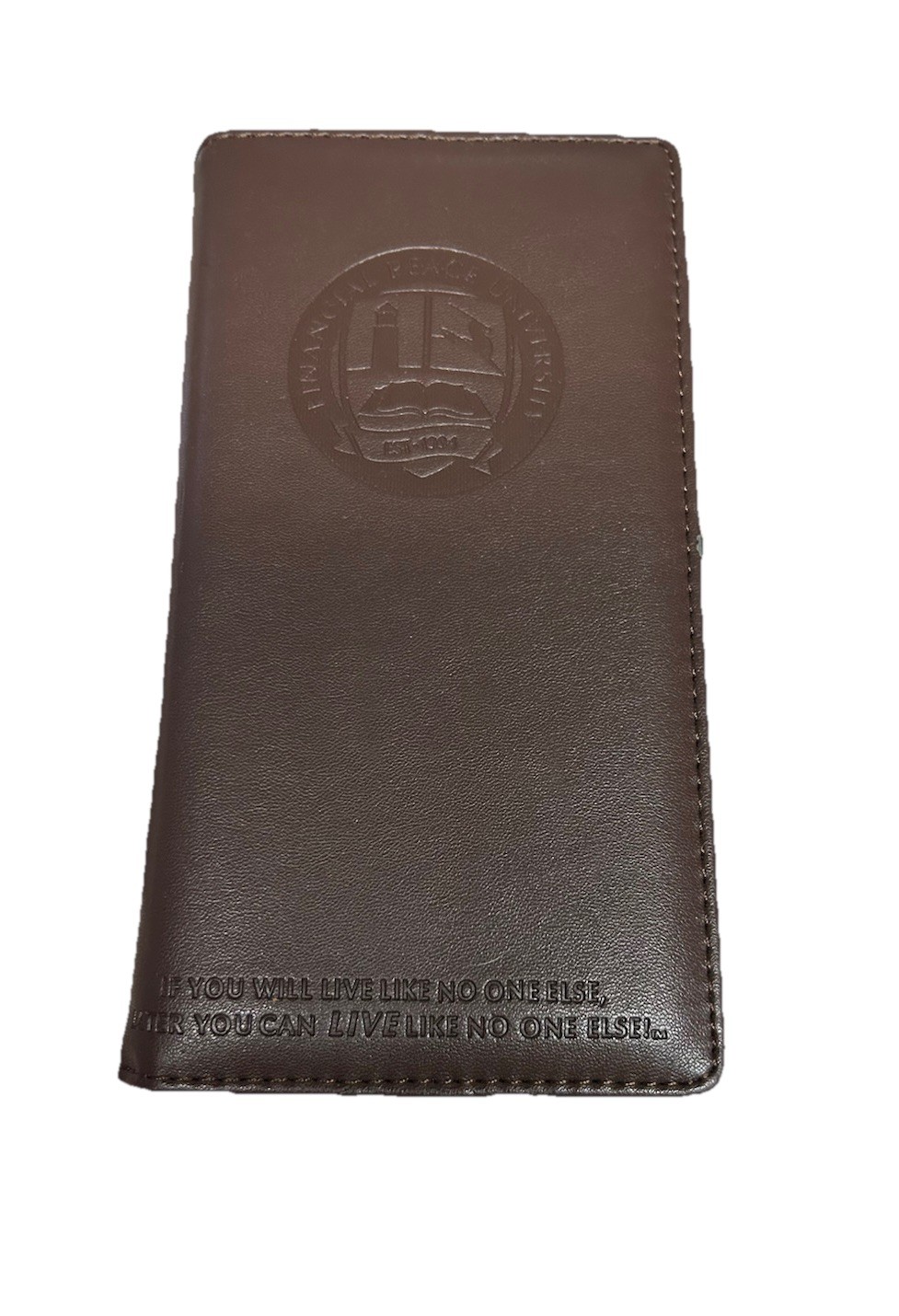 DAVE RAMSEY~FINANCIAL PEACE ENVELOPE SYSTEM WALLET~BROWN LEATHER~CASH BUDGETING