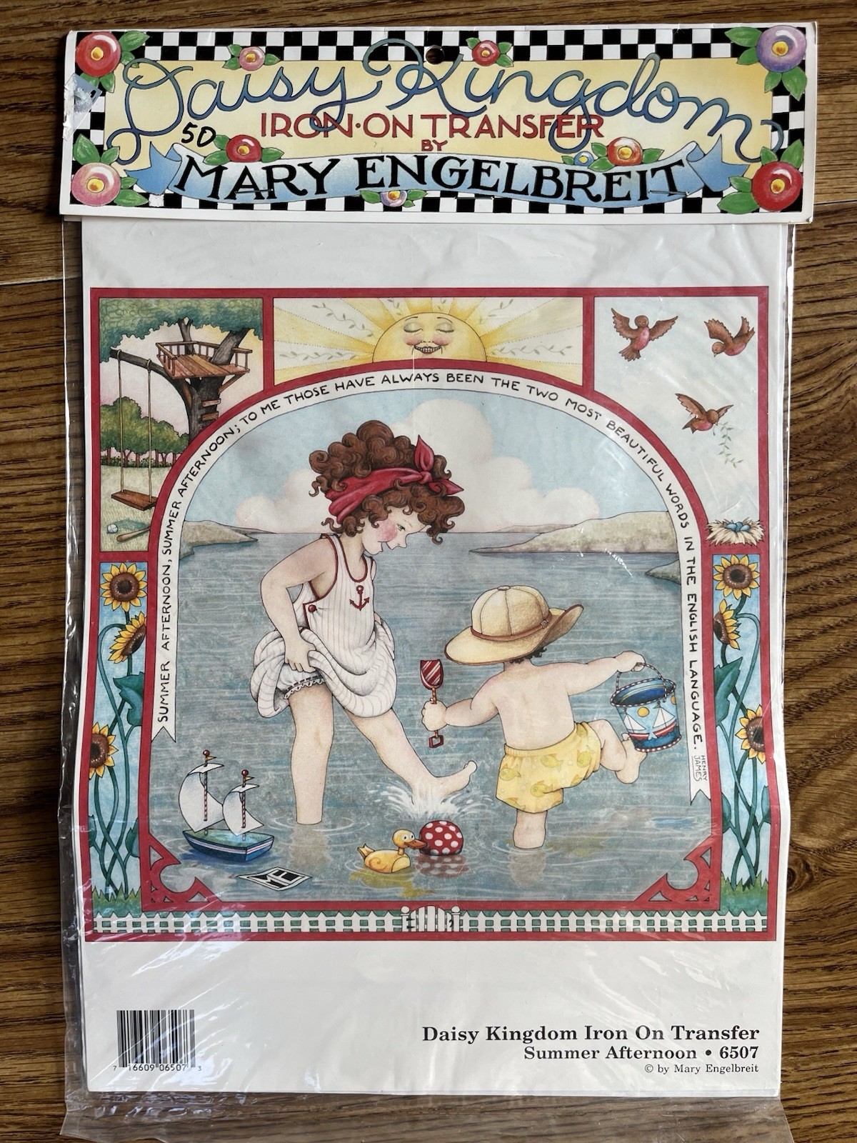 Daisy Kingdom Iron On Transfer Vintage Summer Afternoon 6507 Mary Engelbreit 90s