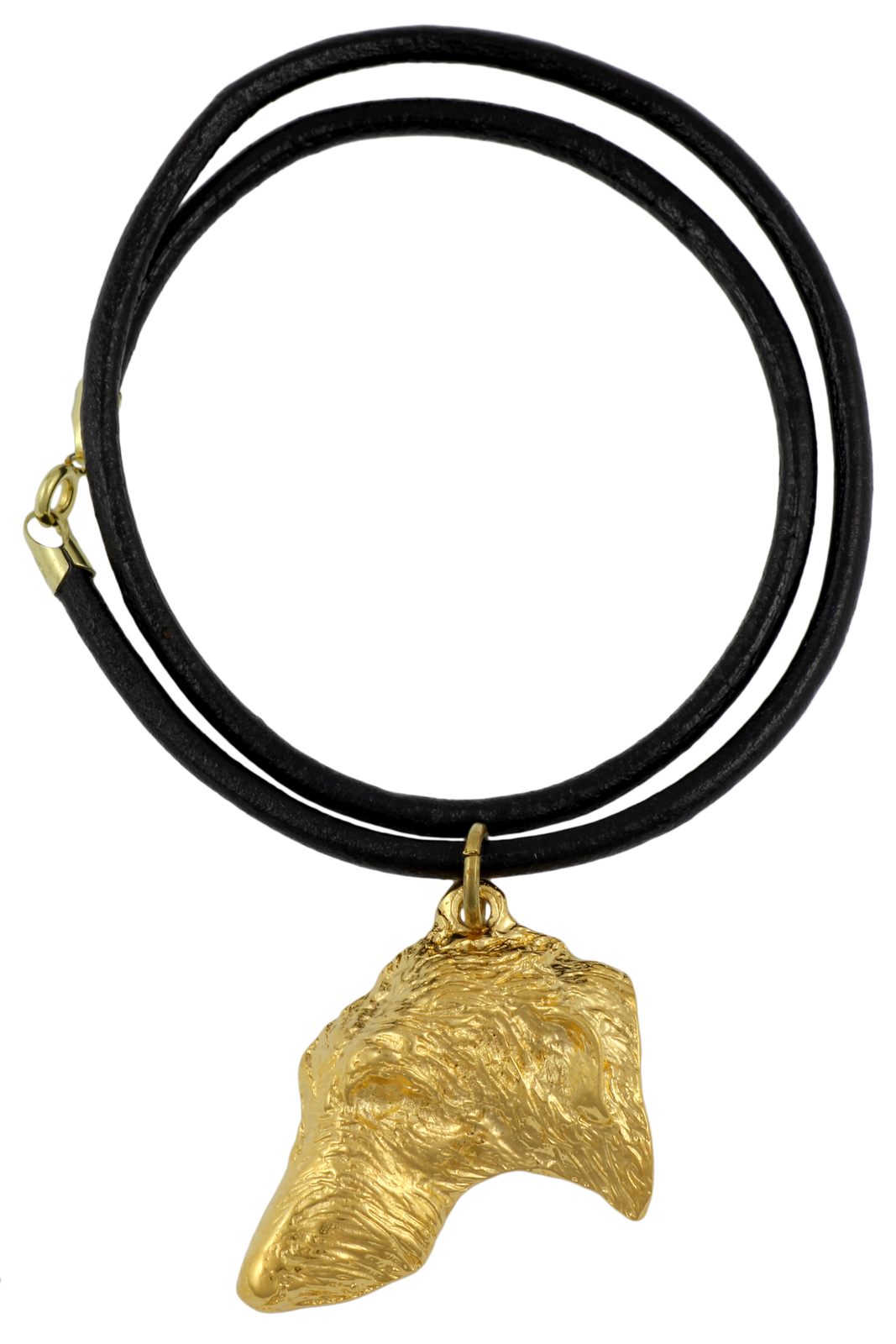 Deerhound, Scottish Deerhound - Dog Collar, Gold-Plated