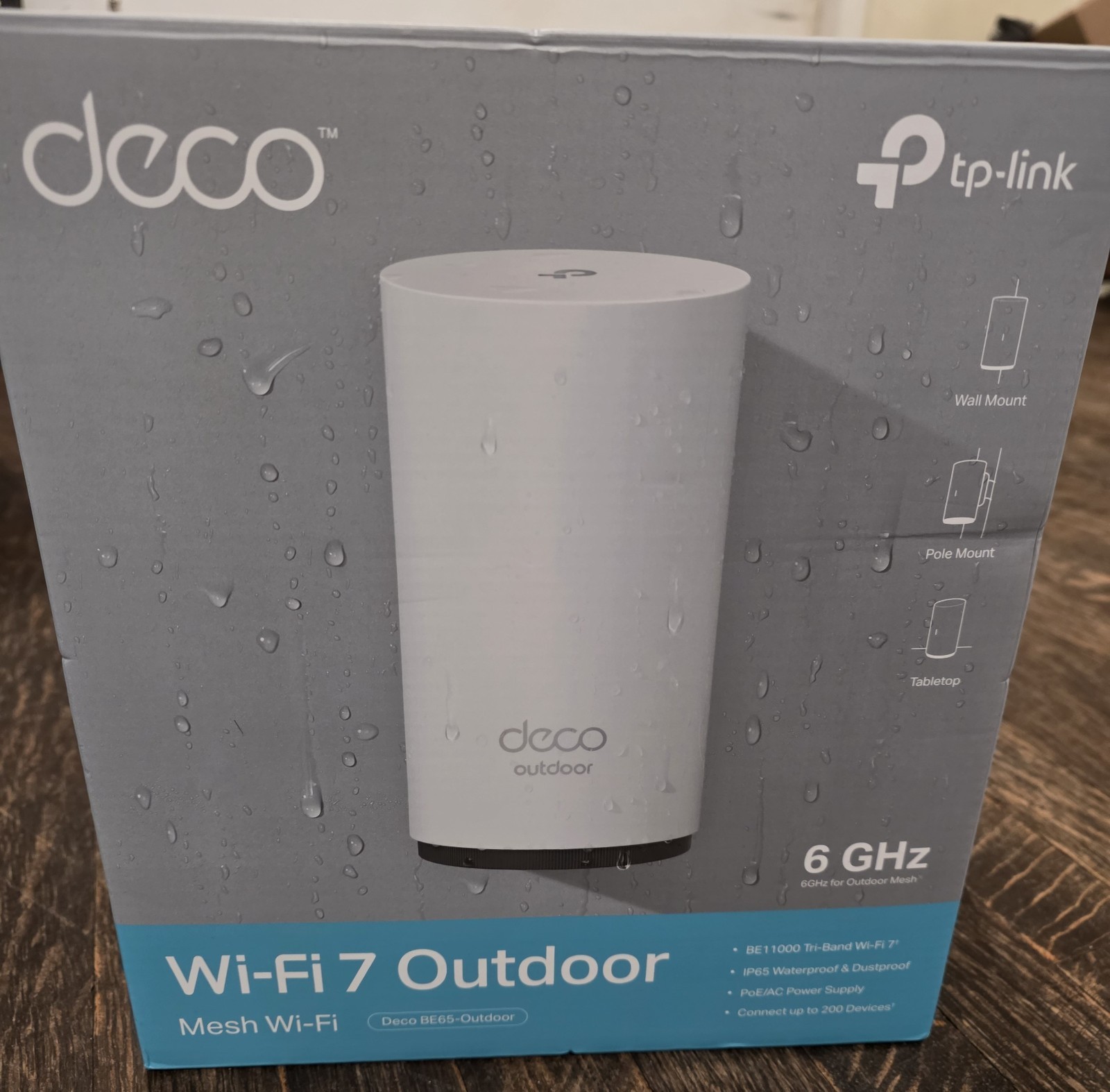 TP-Link Deco 7 Outdoor BE65 BE11000 Tri-Band Mesh Wi-Fi 7 New Open Box