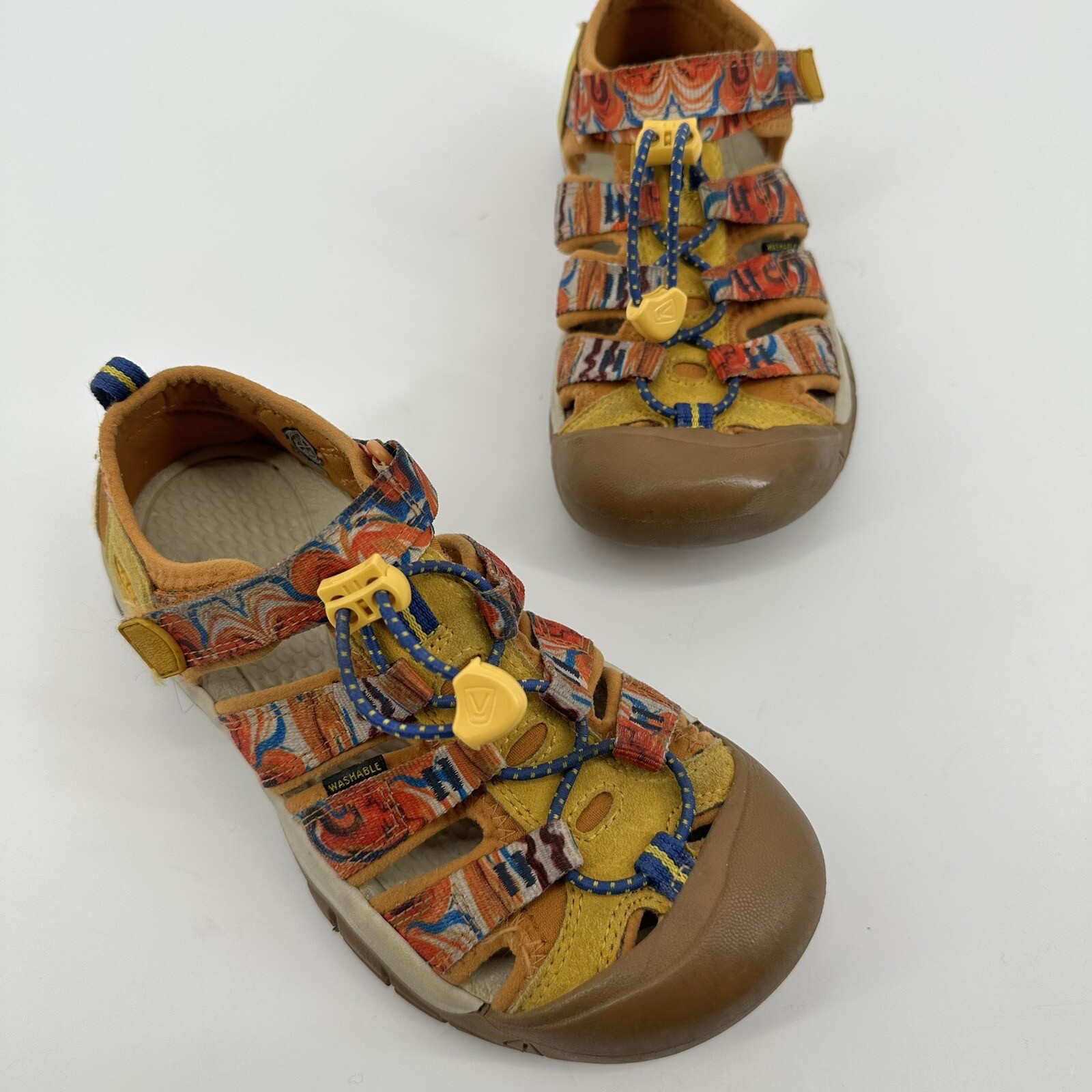 Keen Newport Outdoor Afro Waterproof Sandals Orange Yellow Kids Size 3