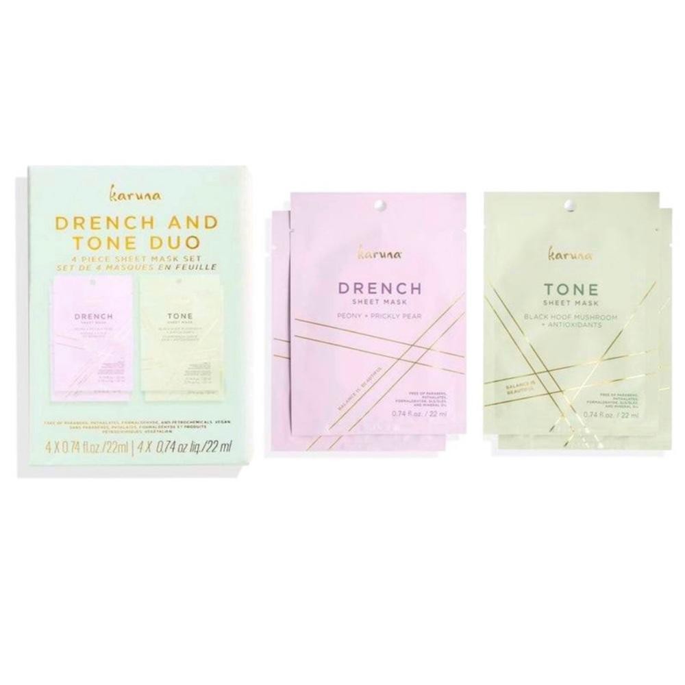 Karuna Drench and Tone Sheet Mask Duo NEW