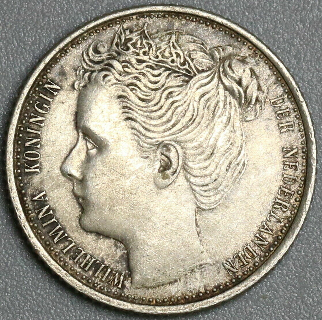 1903 Netherlands 10 Cents AU Queen Wilhelmina Silver Coin (21060203R)