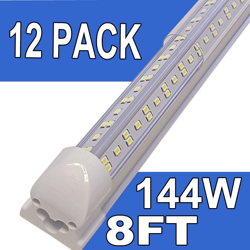 8 Foot Led Shop Lights 8ft Led Garage Lights 144w Led School Light Daylight Whit
