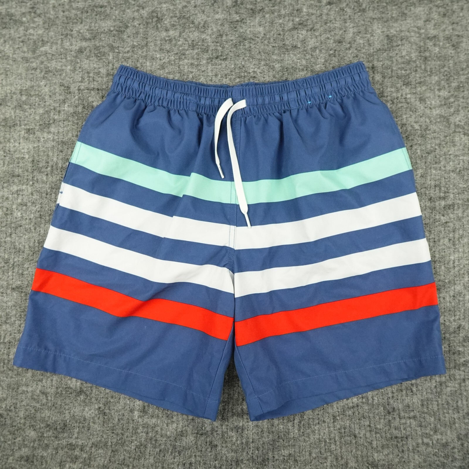 Chubbies Swim Trunk Mens Medium Blue Stripes White The Me Likey The Stripey