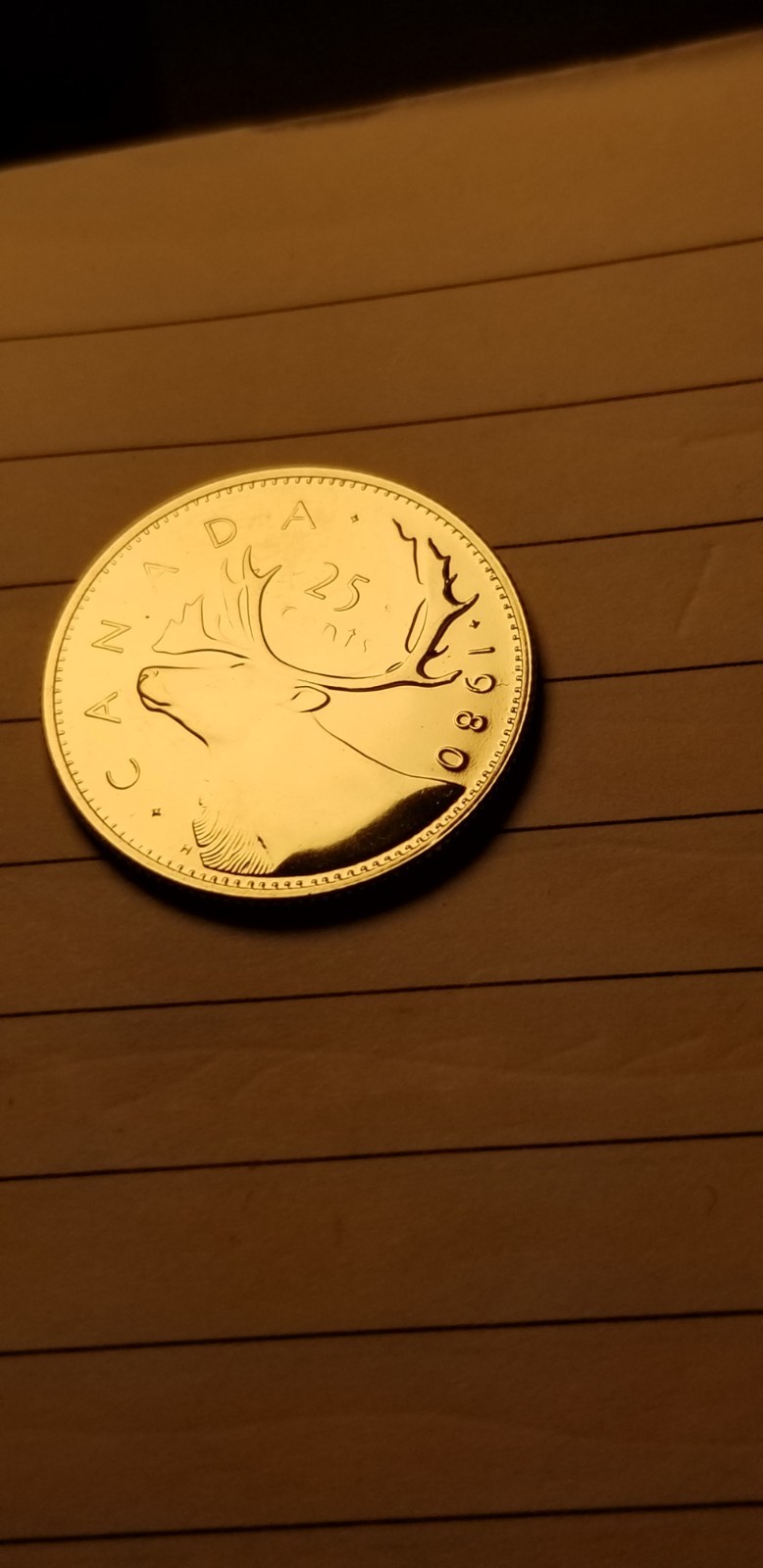 1980 Canada 25 Cents Coin Mint Grade Beauty Idab1.