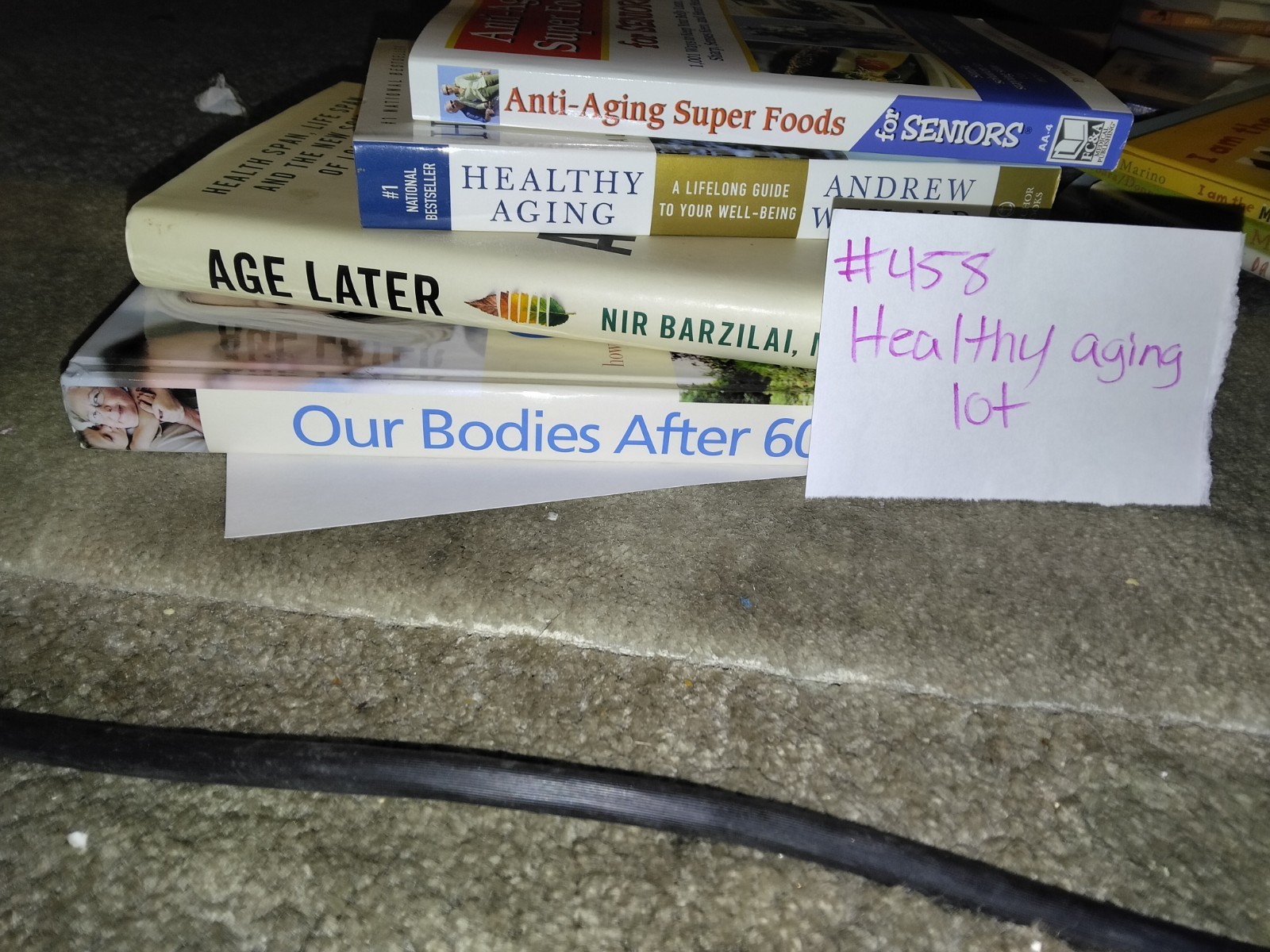 Andrew Weil Nir Barzilai Healthy Aging Nutrition Wellness Hardcover Book Lot