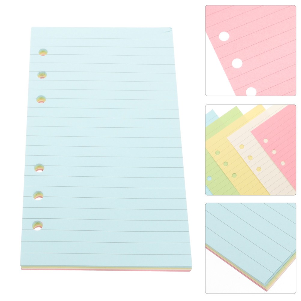 a5 binder paper 50 Pages Loose Leaf Paper Small Filler Paper A6 Refill Paper