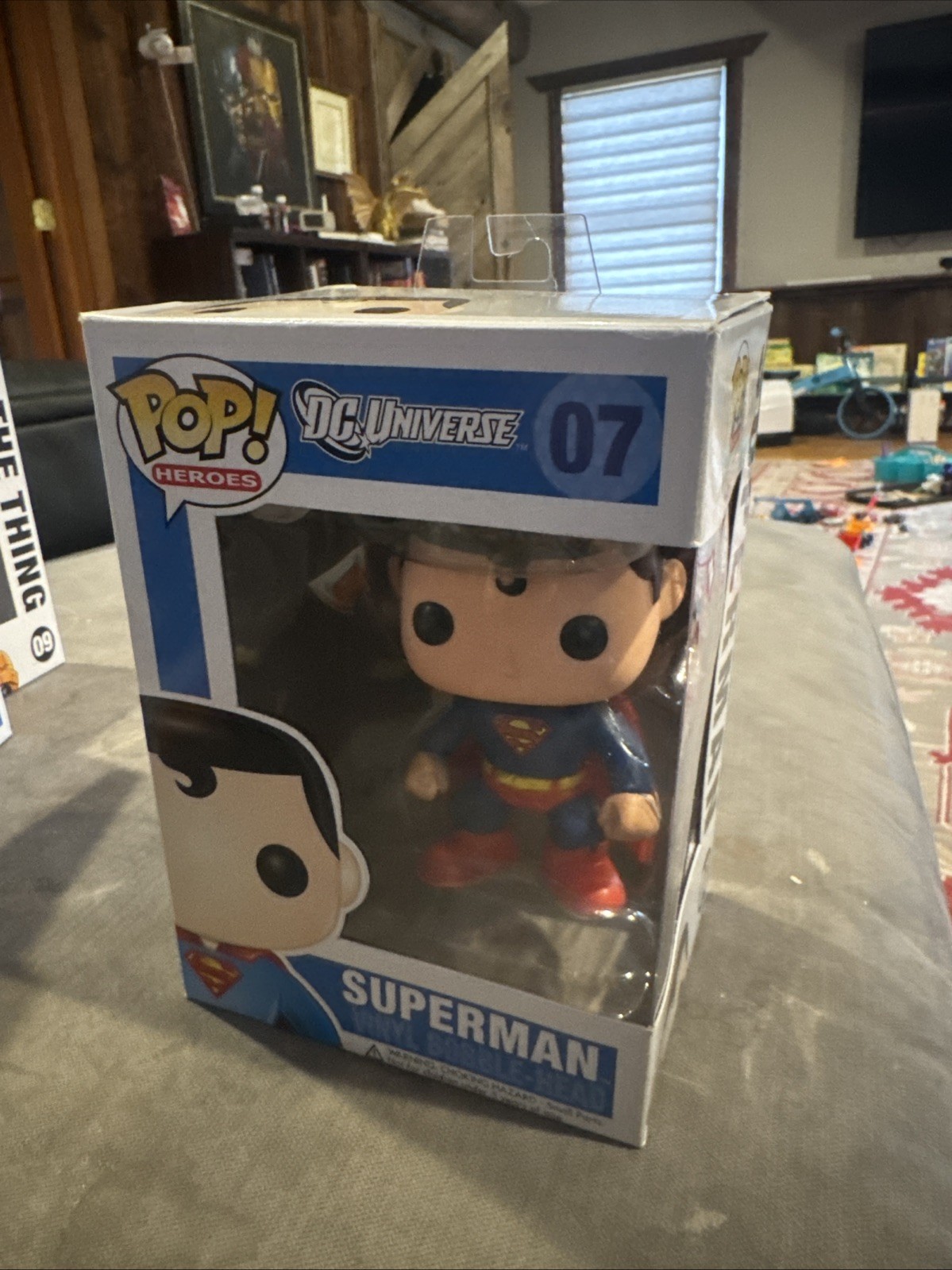 Pop Heroes DC Universe Superman #07 Bobble-Head Funko Vaulted Rare