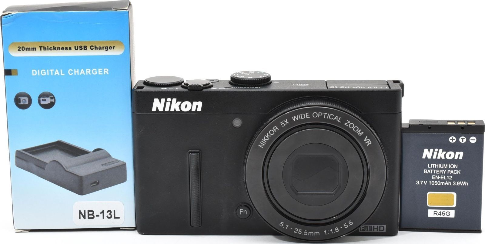 Nikon COOLPIX P340 Compact Digital Camera Tested Working Seller Japan