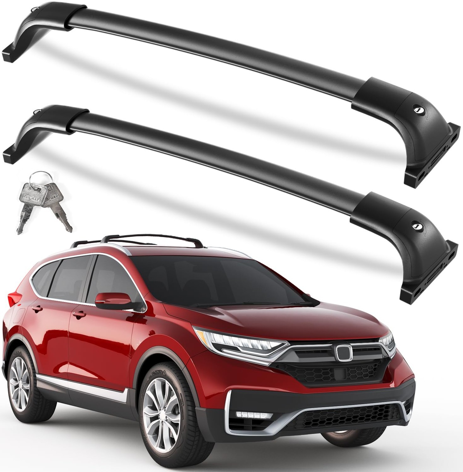 KINGGERI All Aluminum Roof Rack Cross Bars Compatible with Honda CRV 2017-202...