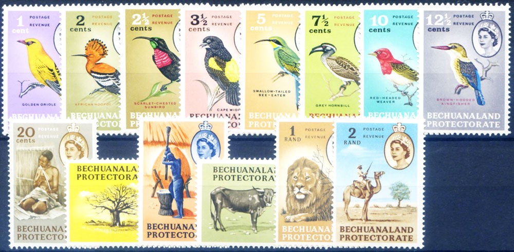 Bechuanaland. Definitive. Pictorica 1961.