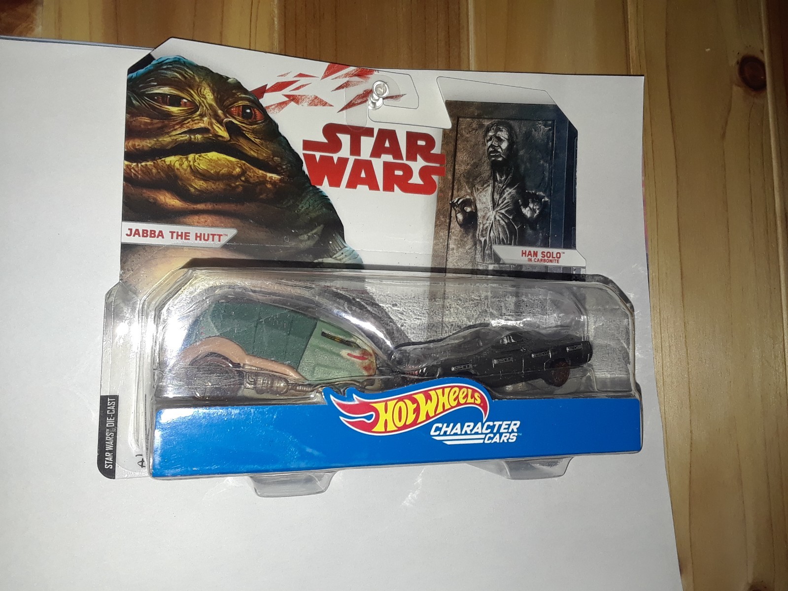 Hot Wheels Star Wars  Jabba the Hutt vs Han Solo in Carbonite Character Cars 2pk