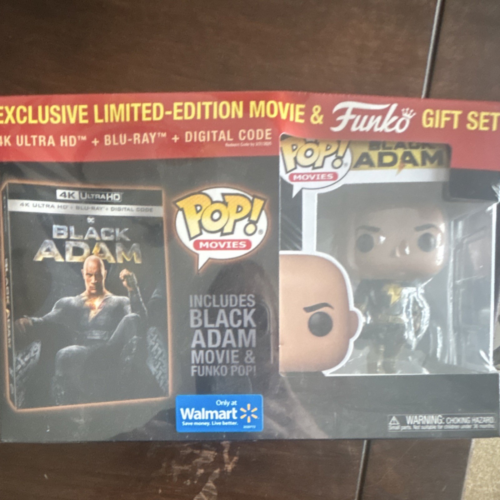 Funko Limited Edition Black Adam 4K Ultra HD Blu-ray Gift Set with Pop Figure