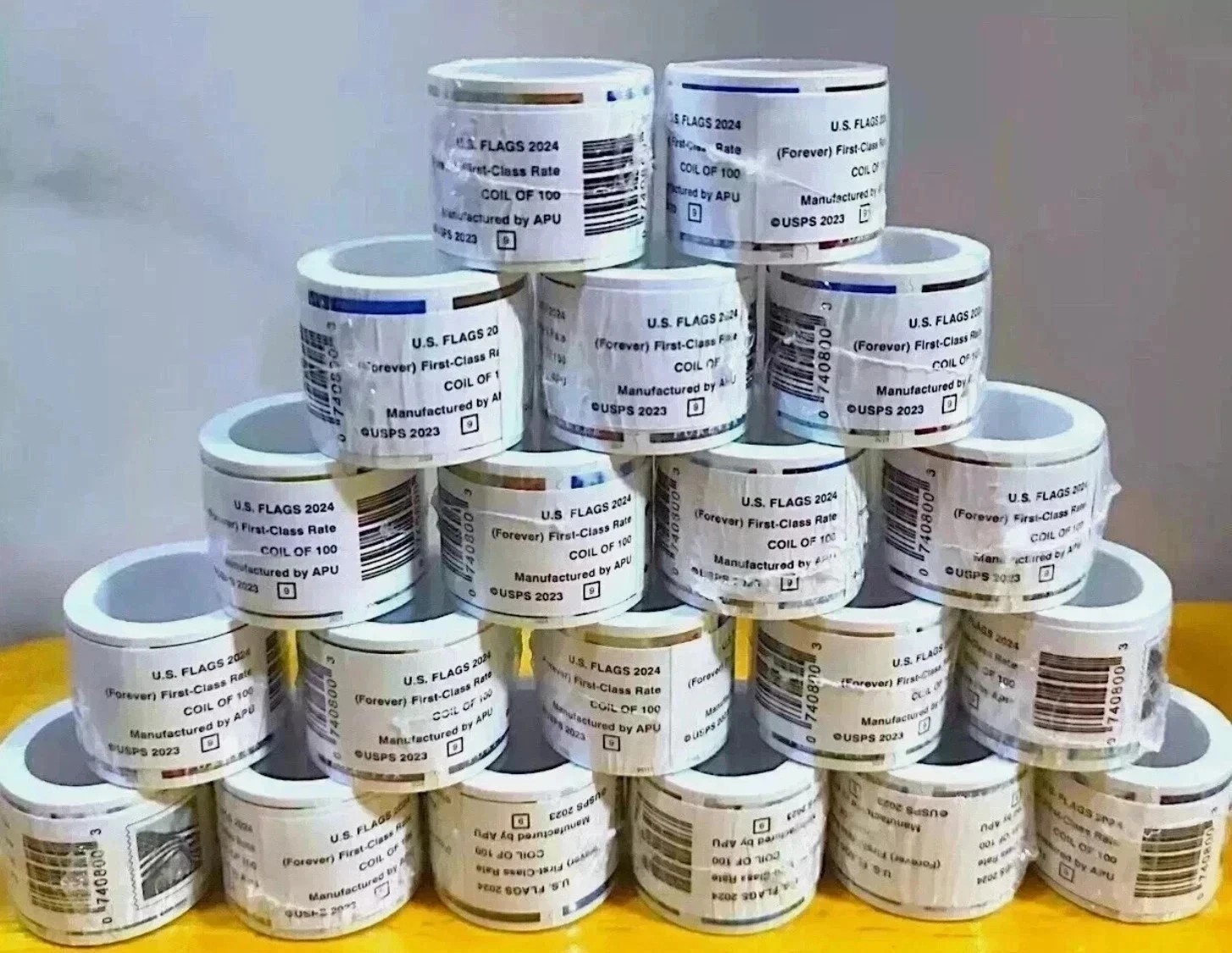 Collection 3 ROLLS Of 100 USPS Postage-300 PCS-Special Sale (2024) ¤