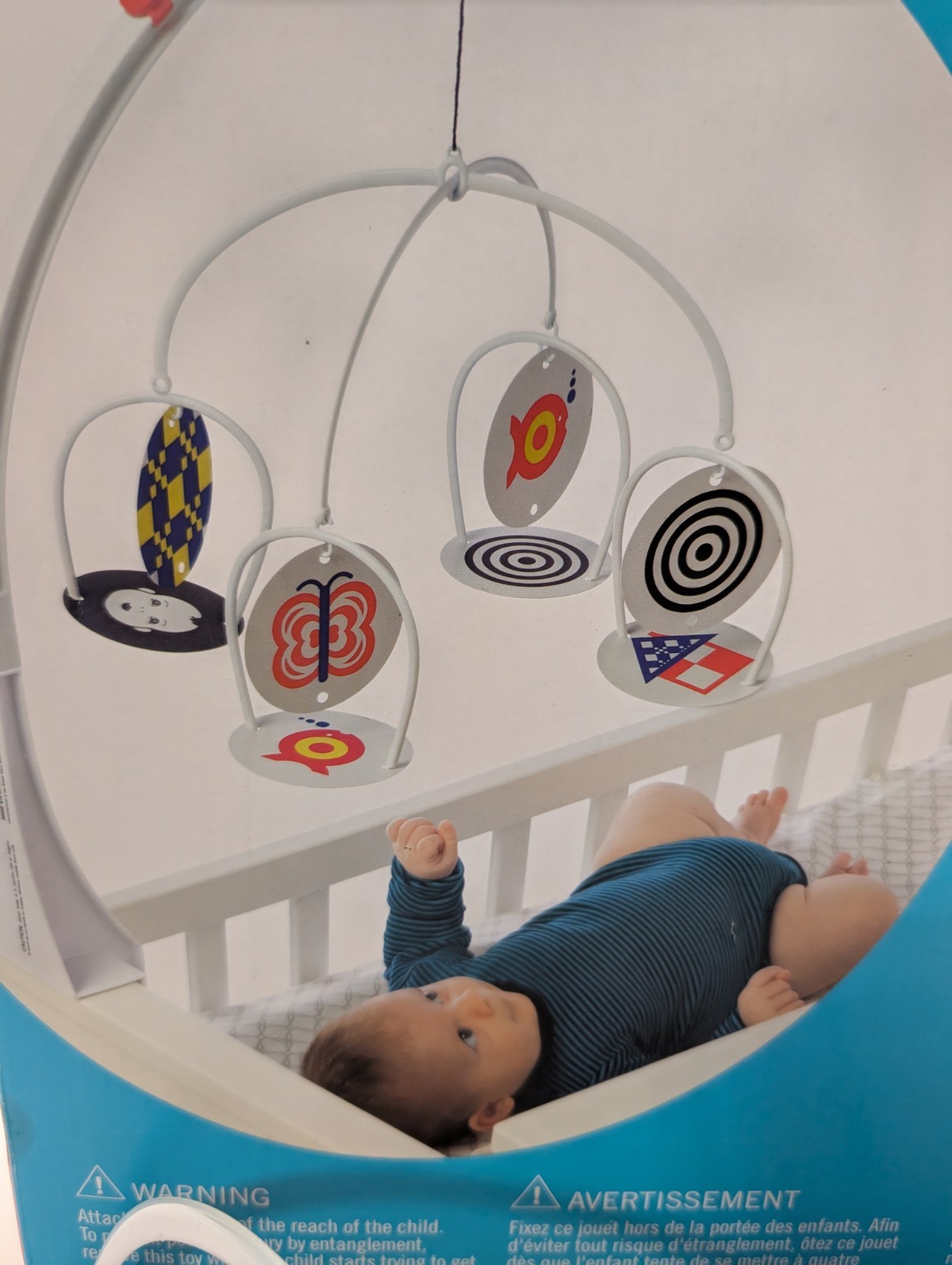 Wimmer Ferguson Infant Stim Mobile Developmental Interchangeable Graphics
