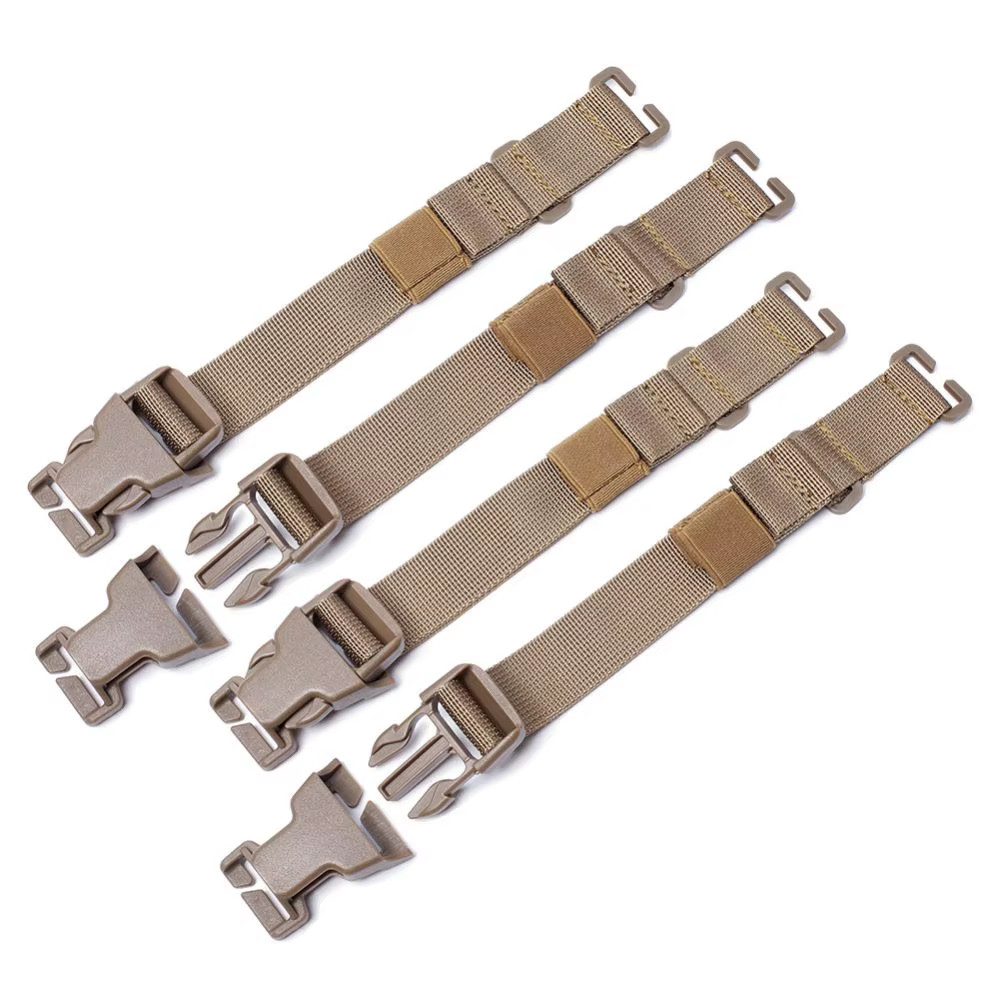 4Pcs Tactical MOLLE Straps with Buckle Clips Compression Straps for Tactical Gea