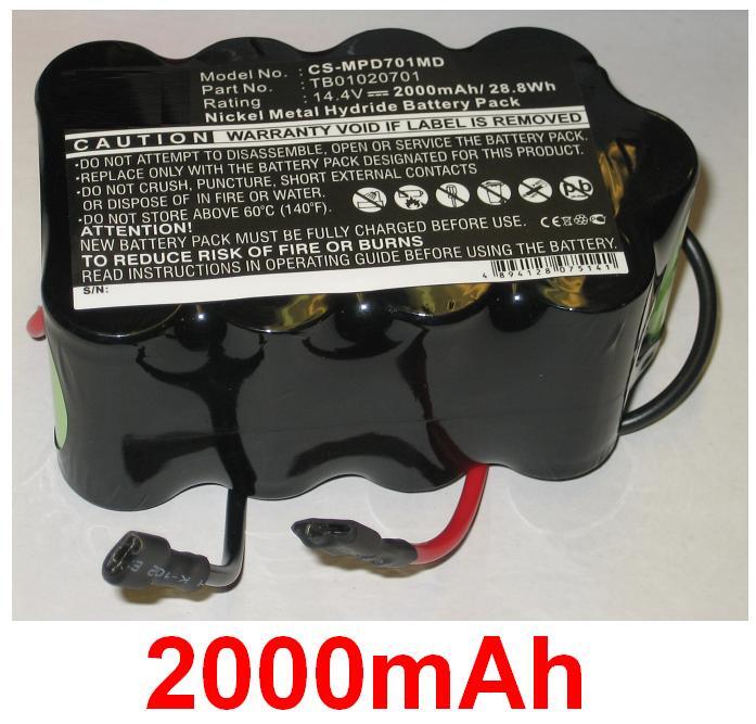 Battery 2000mAh Type TB01020701 for Primedic DEFI-B