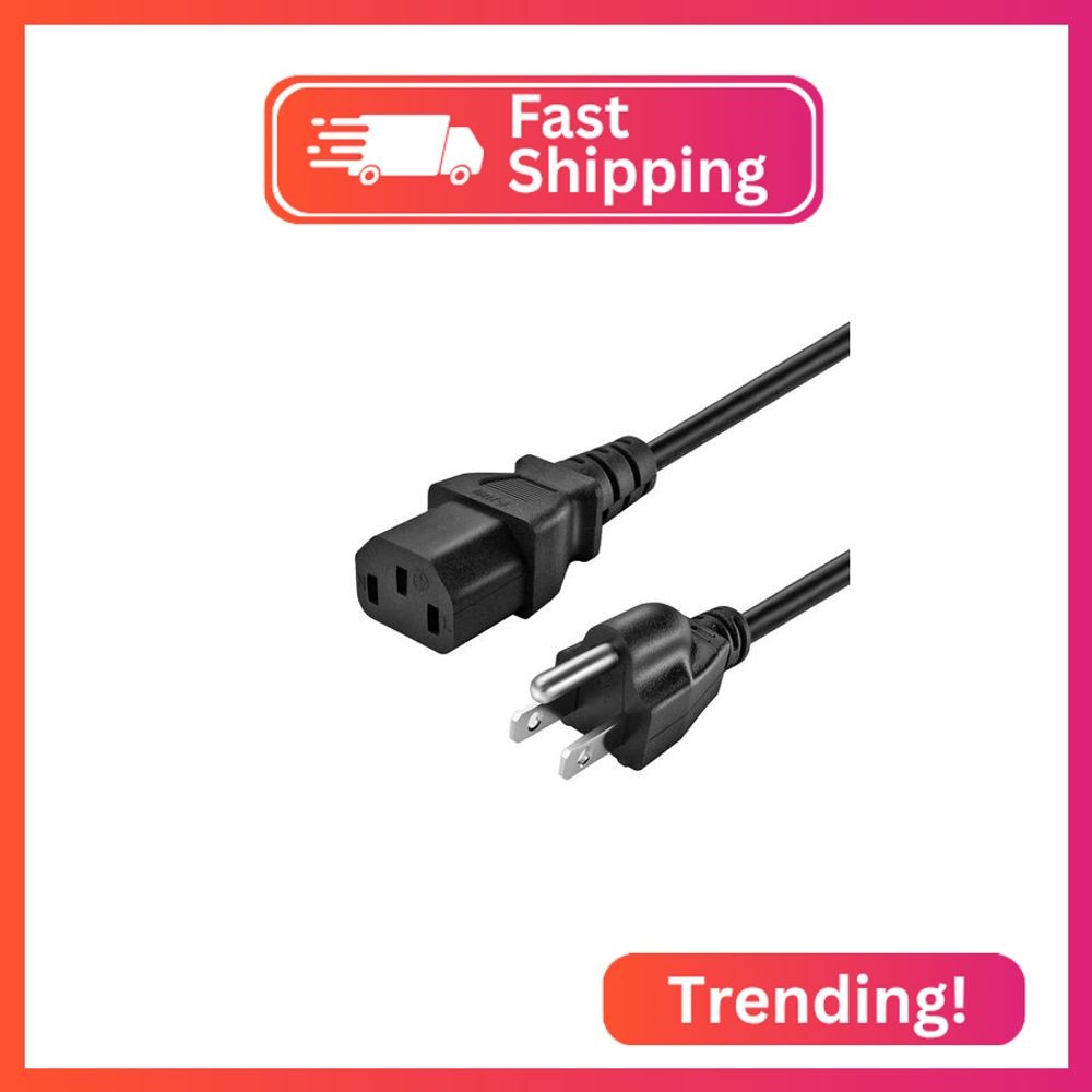 [UL Listed] 3 Prong Power Cord Compatible with HP Laserjet Pro MFP, M, and P Ser