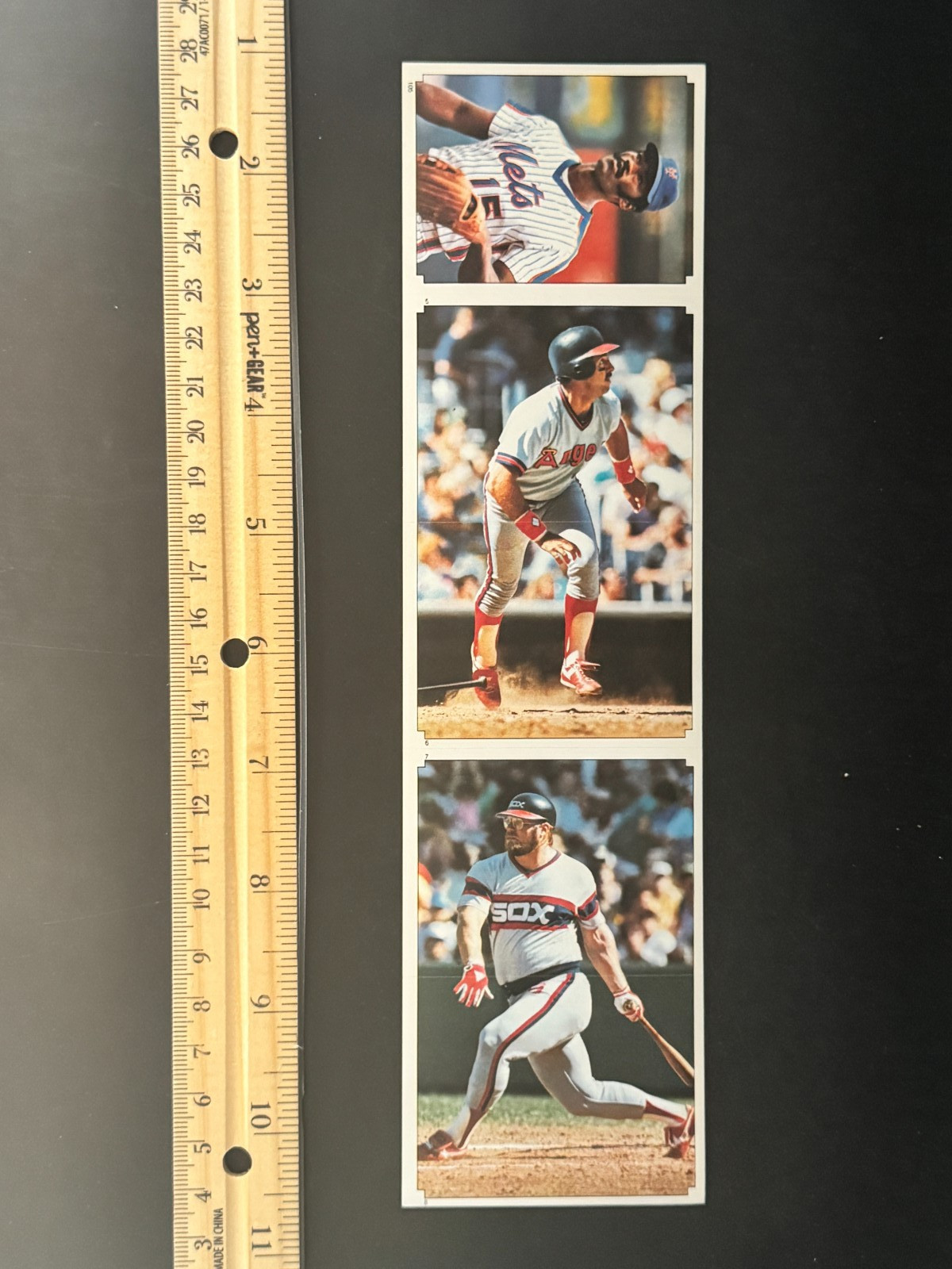 1984 Topps Sticker Complete Panel, Fred Lynn, Luzinski, #1