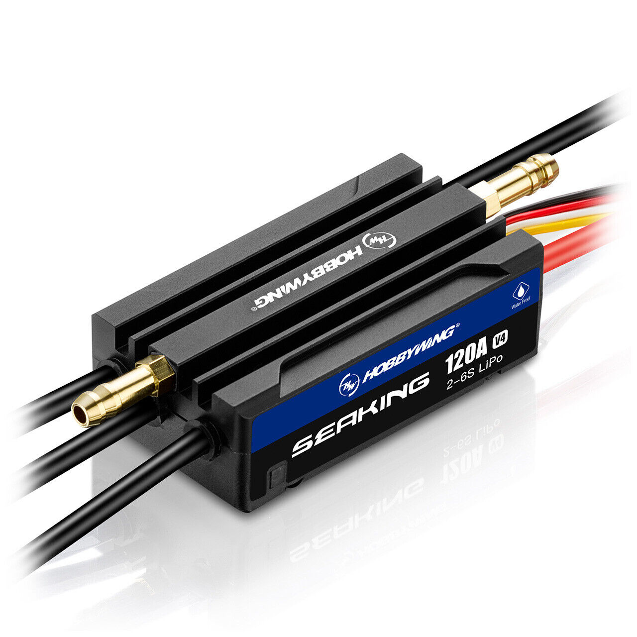 Hobbywing Seaking 120A Boat ESC V4 2-6S LiPo HW30302363 Modeling